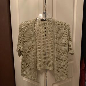 Sweaterworks Cardigan cream color. Unsure of size